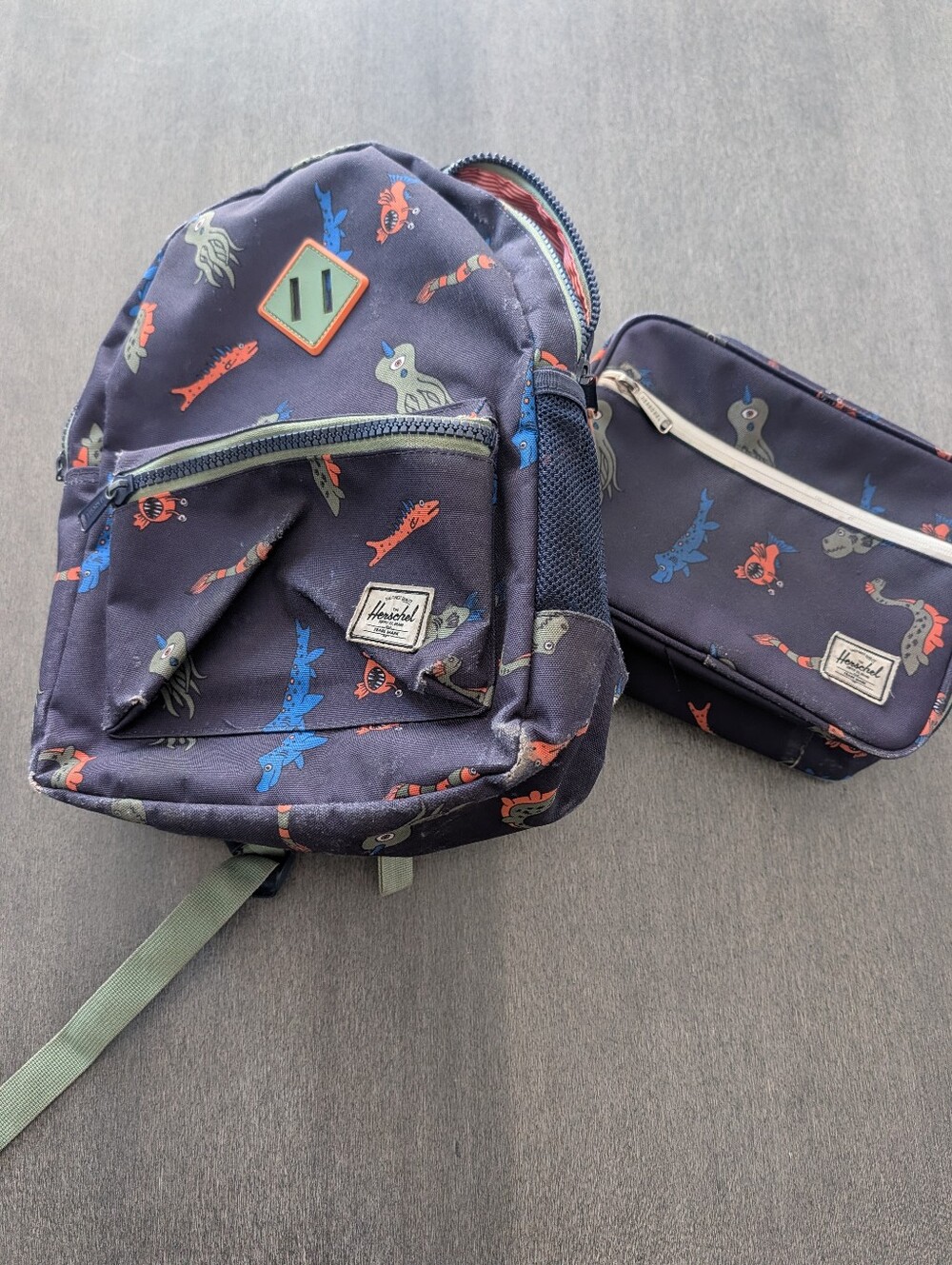 Preschool 4 - 5 Yrs Herschel Supply Company Set  Creature Backpack + Lunch Bag